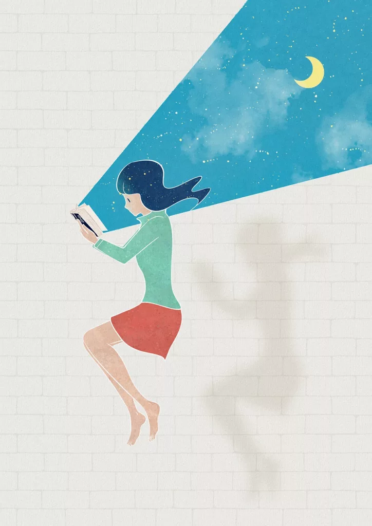reading, girl, leisure